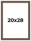 20x28 Frame Brown Barnwood Picture Frame Photo Frame UV Acrylic, Acid Free