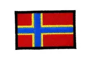 Flag patch patches embroidered iron / sew badge backpack cloth orkney islands