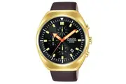 Pulsar Regular Chronograph PM3094X1 Black Dial Brown Stainless Steel Unisex Watch