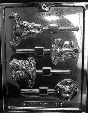 WESTERN THEME ASSORTMENT mold Chocolate cowboy boots hat boot cactus yellowstone