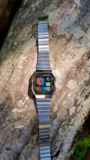 Chrome Spring – Modified Watch Based on Casio A130 – Multicolor Digital Display