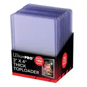 Ultra Pro 3 inch x 4 inch 100PT Premium Toploaders 25 Pack