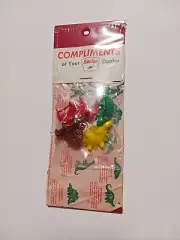 Vintage Compliments Sinclair Gas Station Toy Dinosaurs In Original Package