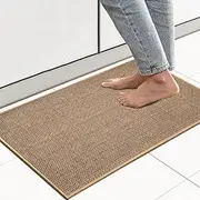 Kitchen Rugs and Mats Non Skid, Super Absorbent Long Kitchen Ruuner Rugs, Washable Standing Floor Mats Sink Rugs, Easy to Clean and Maintain Kitchen Floor mat (44X75cm)