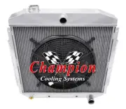 RC Champion 3 Row Radiator Chevy Configuration,16" Fan - 1953 - 1956 Ford Truck