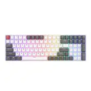 Royal Kludge (RK100) Tri mode RGB Hot Swappable Keyboard - White (Red Switch)