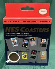 New in Box, Nintendo NES Cartridge Drink Coasters 8 Set
