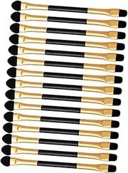 OSOLADY 15pcs Double-sided Makeup Brush Set Portable Large Eye Shadow Palette Kit Eyeshadow Applicators for Women Eye Makeup Brush Set Shadow Sticks for