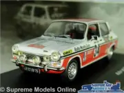 SIMCA 1100 S MODEL CAR 1972 RALLY 1:43 SCALE IXO FIORENTINO GELIN MONTE CARLO K8
