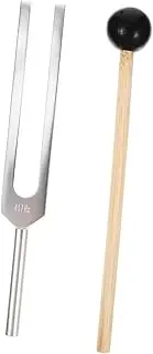 OFFSCH Aluminum Alloy Tuning Forks for Healing Metal Tuning Fork Set with Hammer Cleaning Cloth Therapy Musical Instrument