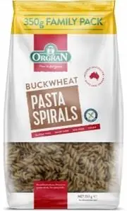 Orgran Pasta Buckwheat Spirals G/F 350g