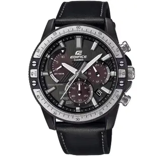 【CASIO 卡西歐】卡西歐 EDIFICE 太陽能賽車皮帶錶-黑(EQS-930TL-1A)