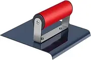 Generic Curved Concrete Edger Finishing Tool Professional Construction Bricklayer Stainless Steel Plastering Trowel for Smoothing, 15.2cmx15.2cmx7cm
