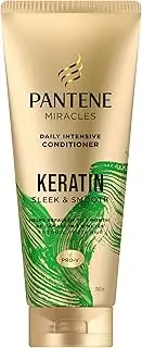 Pantene Miracles Keratin Sleek and Smooth Daily Intensive Conditioner, 350 ml