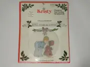 VTG 70's 80's Retro Christmas Tole Painting Ornament Kit #3043 Kiss For Brother