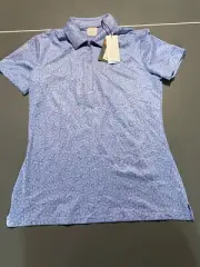 NWT WOMEN'S DUNNING GOLF POLO, SIZE: XS, COLOR: FREESIA (LIGHT BLUE)K7.17