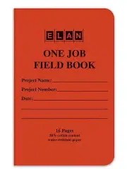 Elan Publishing Company One-Job Saddled Stiched Field Surveying Book 4 ⅝ x 7 ...