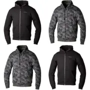 RST Zip Through Mens Motorcycle Hoodie Armoured Casual Scooter Bike Jacket