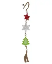 TradeCie Christmas 30" TREE STAR SNOWFLAKE Hanging Decor Ornament NWT