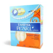 Tampax Pearl Plastic Super Plus Unscented Tampons 18ct