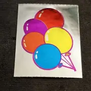 Vtg. 80’s CTP City Slicker Foil Mylar Sticker - “Bunch Of Balloons” - Rare & HTF