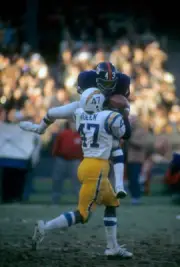 Spider Lockhart Of The New York Giants 1971 NFL OLD PHOTO