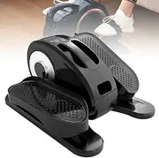 Electric Under Desk Elliptical Machine, Resistance Level Elliptical Trainer with Intelligent LED Display, Resistance Adjustment, Curved Dot-Shaped Non-Slip Panels, Portable Handy Design, for Home