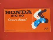 Honda 1977 ATC90 New Old Stock Factory Original Owners Manual T55