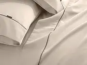 Deluxe Linen 1200 Thread Count Cotton Rich Sheet Set, King Single, Linen
