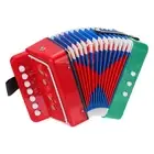 Accordion 10 Keys Button Accordion Mini Musical Instrument Gifts Red Green