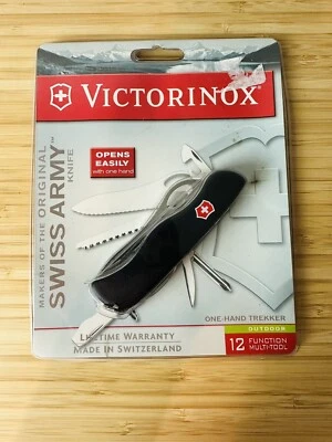 Victorinox 56874 Swiss Army Multi Tool One Hand Trekker Pocket Knife New Sealed