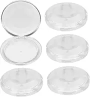 BATHVEVE 5pcs Transparent Eyelash Boxes Plastic False Eyelash Storage Containers for Easy Organization present for Women and Special Occasions
