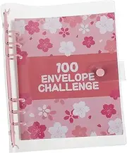 HOODANCOS 1 Set Budgeting Binder with Money Saving Challenge Envelopes Day Savings Challenge Book with Stickers Organizer for Financial Goals and Cash Management