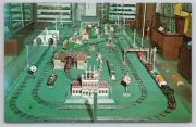 Postcard Train Railroad Models Gettysburg, Pennsylvania PA The Lincoln Museum