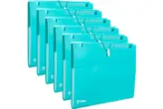 Marbig Professional Antimicrobial Expandable File Folder 6 Pockets Pack 6 Blue