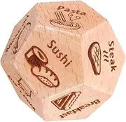 UPKOCH Food Decision Portable Wooden Meal Ideas for Parties Game Nights Family Gatherings Present and Fun Decision Helper