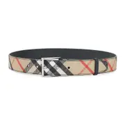 [Burberry] Burberry-Sand Beige Shield Classic Belt-Uomo 95 CM
