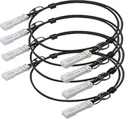 4pack QSFPTEK 10G SFP+ DAC Cable, 1.5m (4.92ft) Passive Direct Attach Copper Twinax Cable for Cisco SFP-H10GB-CU1M, Ubiquiti, D-Link, Netgear, Mikrotik, Open Switch Devices
