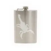 Insect Arachnid- Scorpion Venom Sting #7- Scorpio logo-8 oz etched flask