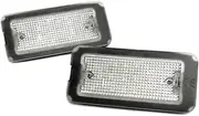 FIQOME 2x LED Licence Number Plate Light White Canbus, for 2007+ 500 500C 595 type 312 Car Number Plate Led Light