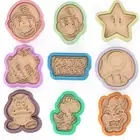 Super Mario Cookie Cutter & Embosser Stamps Set Kids TV Movie