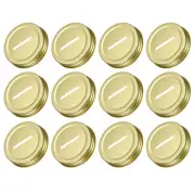 30Pcs 70mm/2.76" Coin Slot Bank Lid Inserts for Mason Jar Canning Cap, Gold