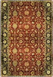Agra Handmade 12x17 New Indian Traditional Shah Abbasi Burgundy Wool Rug