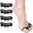 Toe Separators, T Tersely 2 Pairs Soft Gel Toe Spacers to Correct Bunions and Re