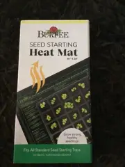 Burpee SEED STARTING HEAT MAT ~ 10” x 20” ~ even heat ~ accelerate germination
