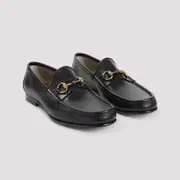 [Gucci] Gucci-Black Leather Horsebit 1953 Loafers-Uomo 8 UK