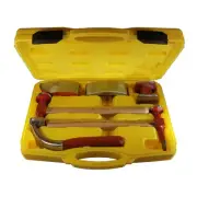 PLANIT 6PC GENUINE HICKORY HAMMER & DOLLY PANEL BEATING REPAIR KIT