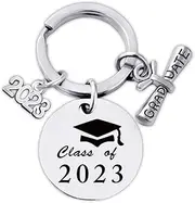 [yaozeio] Graduation Gifts Keychain for Him Her Class of 2023 Keychains for High School College Grad Gifts for Phd Masters Degree Students Graduates Keychain Key Ring for Friends Classmates