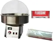 Fairy Floss Machine - Very Fast - Inc 200 Stick Pack Cotton Candy