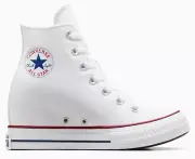 CONVERSE Wedge Platform Hidden Heel Chuck Taylor All Star Women's Hi Top, White